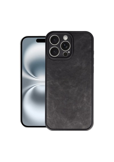 Apple iPhone Uyumlu 16 Pro Max Kılıf Aras Deri Kapak - Siyah Bzsxx00 1