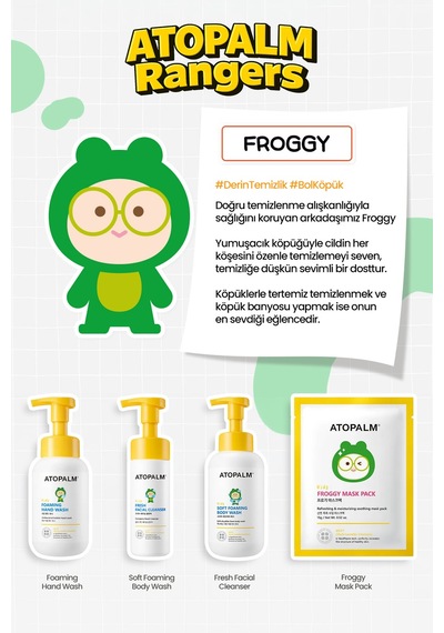 Çocuklara Özel Nemlendirici Etkili Yumuşak Ve Yoğun Dokulu Köpük El Sabunu Atopalm Foaming Hand Wash