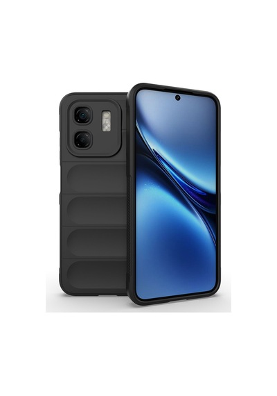 Rba Aksesuar İnfinix Smart 9 Kılıf Esnek Tpu Oyuklu Arka Yüzey Tasarımlı Rba Etnik Silikon Kapak - Lacivert Lacivert