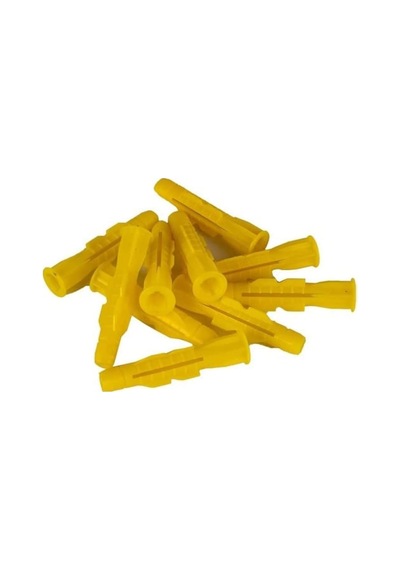Cateksss Sarı Roket Plastik Dübel 8 Mm 50 Adet - 42 Li Paket