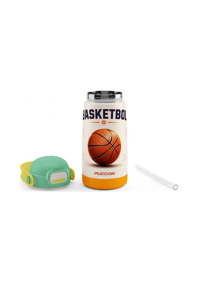 Puccon 420 Ml Yeşil Kahverengi Basketbol Baskılı Pipetli Erkek Çocuk Çelik Matara Suluk - 60027 Yeşil - Turuncu Puccon 420 Ml Yeşil Kahverengi Basketbol Baskılı Pipetli Erkek Çocuk Çelik Matara Suluk - 60027 Yeşil - Turuncu