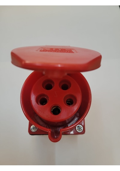 Csm Ct-318 5x32 Amper Düz Sanayi Duvar Prizi 3p+n+t