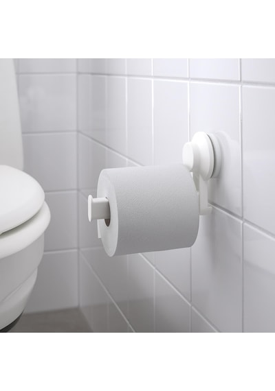 Ikea Tisken Vantuzlu Tuvalet Kağıdı Tutacağı Beyaz 403.812.91 Çok Renkli
