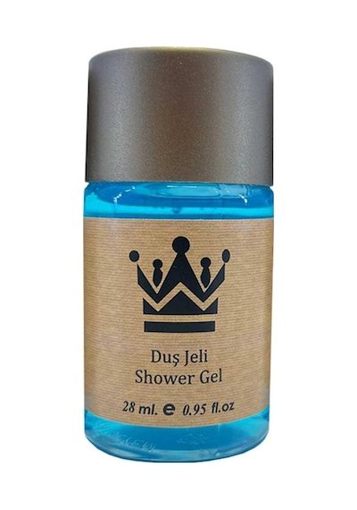 1500 Adet Standart Otel Duş Jeli Geniş Kapak Kraft 30 Ml Silindir Şişe Tek Kullanımlık Kullan At