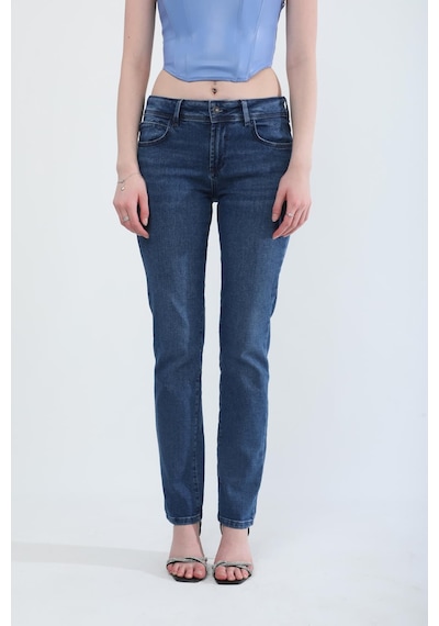 Banny Jeans Kadın Slim Fit Likralı Lacivert Jean Pantolon 31