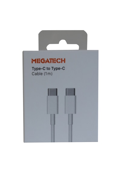 Megatech MG-IP15TT 1 M USB Type-C To Type-C Şarj Data Kablosu