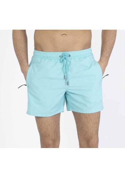 Miami Beach Mint Su İtici Özellikli Erkek Havuz Deniz Şort Mayo Basic Model 001