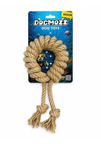 Dogmozz Premium İpli Örgülü Simit Oyuncak