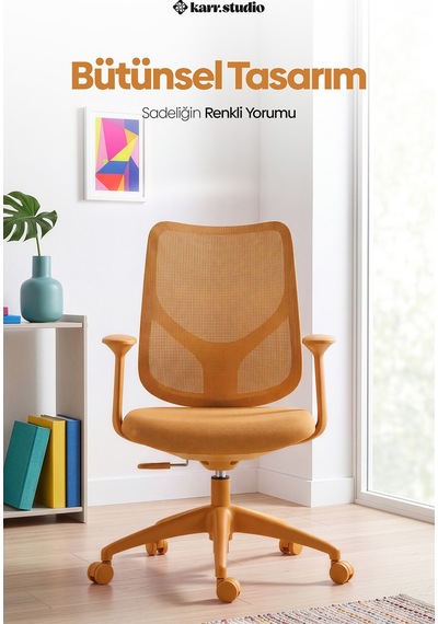 Seul Ergonomik Çalışma Sandalyesi - Sarı