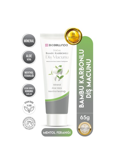 Doğal Bambu Karbonlu Diş Macunu 65 Gr