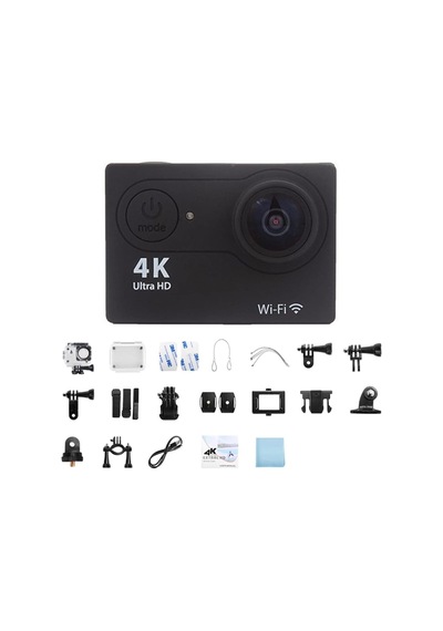 Junglee Wifi Li Aksiyon Kamera 4k Ultra Hd 1080p Spor Dalış Motorsiklet Kask Kayak Doğa Avcı Kamerası Mavi 4k