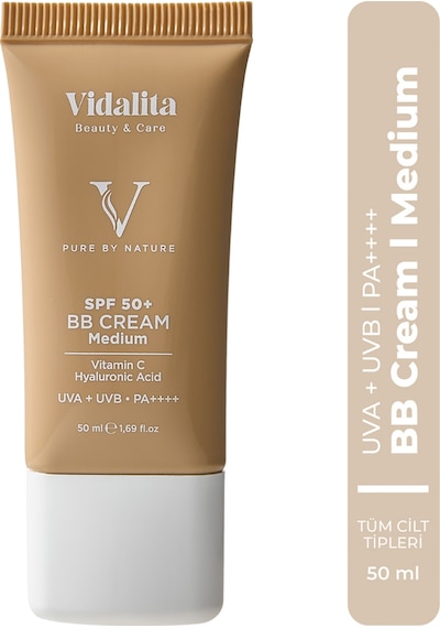 Vidalita Beauty & Care Vitamin C & Hyaluronic Acid Bb Cream Medium Ton SPF50+ 50 ML