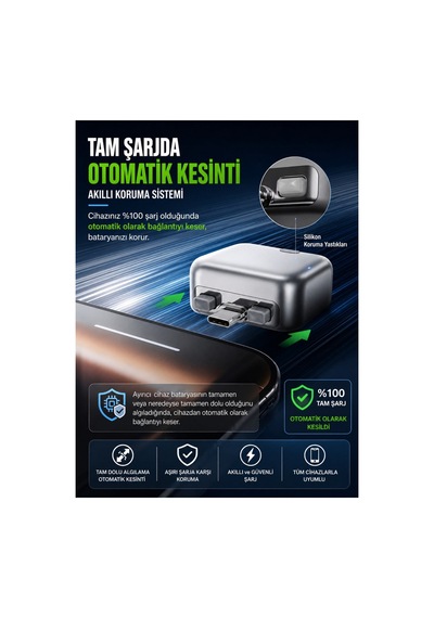 Kh-51 140w Usb-c Akıllı Şarj Kesici Otomatik Güç Kesme Adaptörü