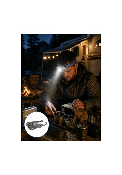 Led Kafa Feneri Eller Serbest Kullanım İçin Güçlü Işık Kaynağı - Hs08373844-6815 Diğer