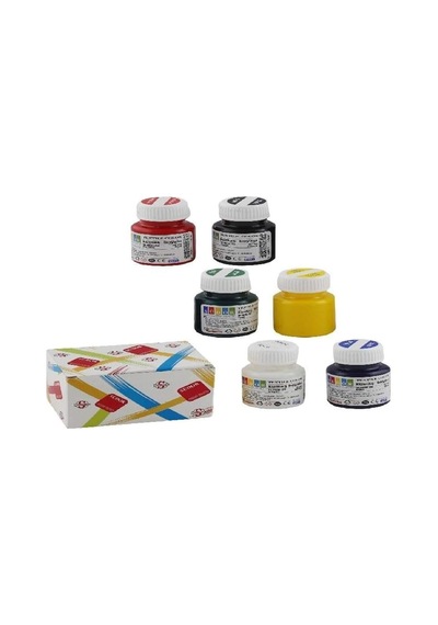 Kumaş Boyası Seti 6 Renk 25ml Diğer