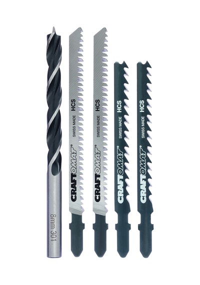 Craftomat Dekupaj Testere Ucu Ahşap 5'li Set 2'li Avantaj Paketi Mıchu