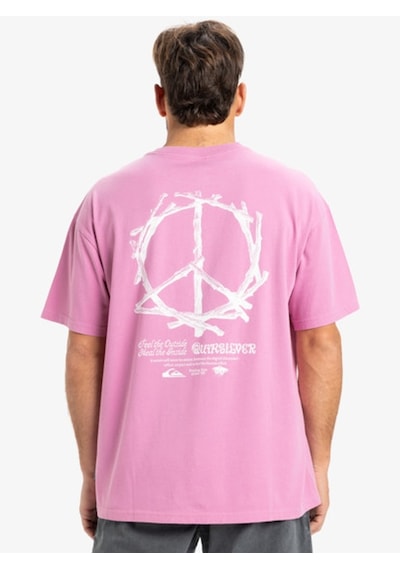 Quiksilver Tree Connection Ss Erkek Kısa Kollu Tişört Eqyzt08034 Pembe