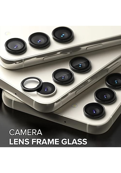 Samsung Galaxy S25 Plus Tekli Kamera Lens Koruma Camı Siyah Galaxy S25 Plus İle Uyumlu Ekran Koruyucu - Siyah Diğer