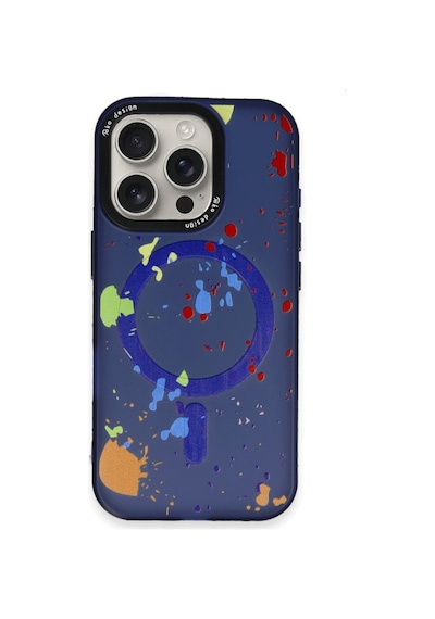 Joko Apple Uyumlu iPhone 16 Pro Max Kılıf Colorful Seri Silikon Kapak Lacivert