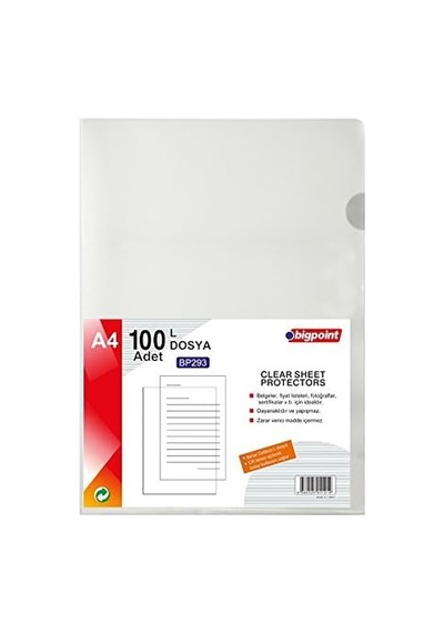 Bigpoint - L Dosya Standart 90 Mikron 100'lü Paket Diğer