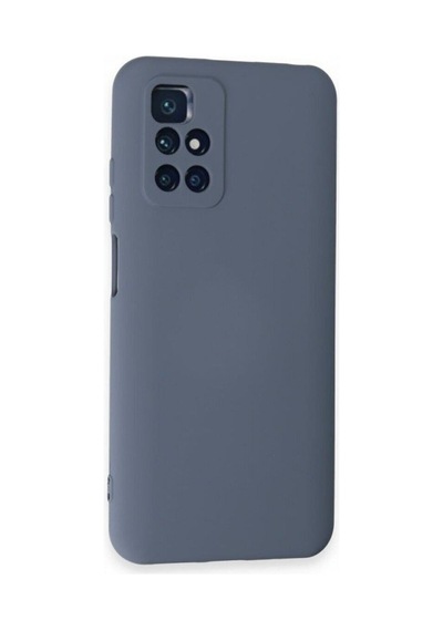 Xiaomi Redmi 10 2022 Kılıf Içi Kadife Renkli Silikon Telefon Kılıfı Gri