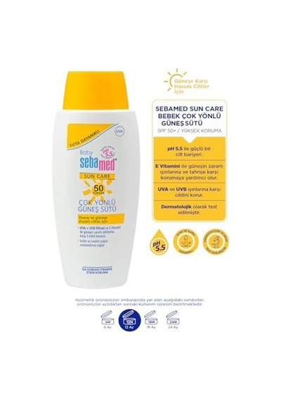 Uva - Uvb Filtresi Ve E Vitamini Etkili Çok Yönlü Koruyucu Çocuk Güneş Sütü 50 Spf 100 Ml