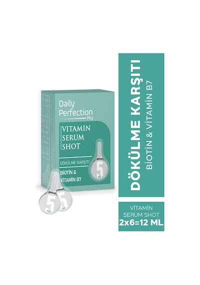 Daily Perfection Pro Vitamin Shot No:5 Dökülme Karşıtı Serum 2 x 6 ML