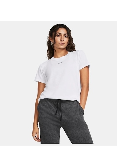 Under Armour Ua Rival Core Ss Kadın T-shirt 1383648-100 Beyaz
