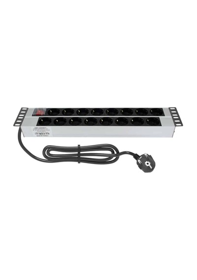 Amp Connect 19" 2u 16'lı Schuko Anahtarlı Kabinet Grup Prizi Pdu -16a
