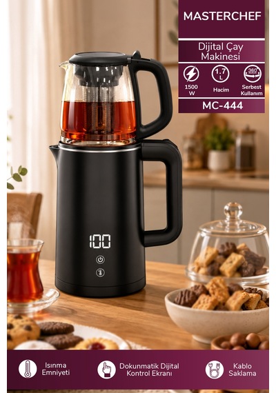 Masterchef MC-444 1.7 L Dijital Çay Makinesi