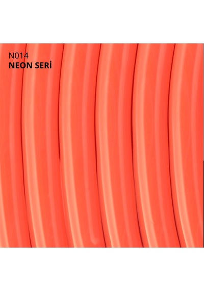 Kalıcı Oje N014, Neon Kırmızılı Açık Floresan Turuncu, 10 Ml Diğer