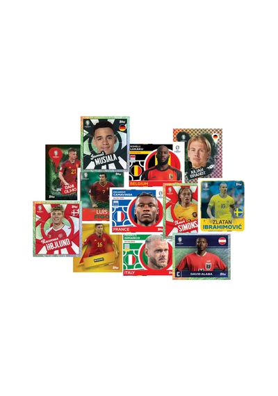 Almanya Euro 2024 Avrupa Şampiyonası Match Attax- 18 Adet Futbolcu Sticker Paketi 108 Adet Sticker