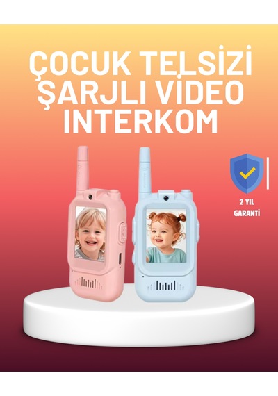 Ekranlı Walkie Talkie Oyuncağı Ses Ve Görüntü Destekli Belirtilmemiş