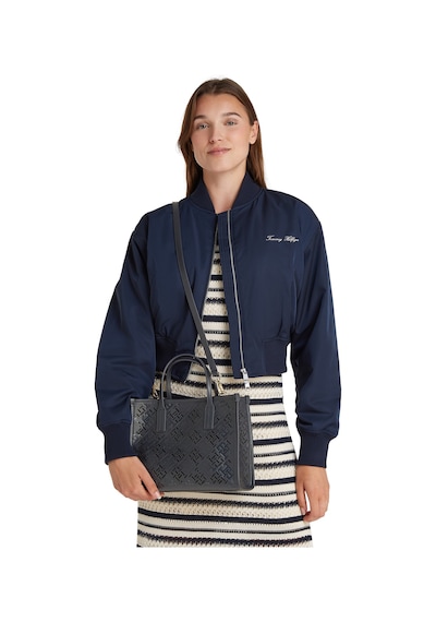 Tommy Hilfiger Kadın El Ve Çapraz Çanta Aw0aw17500dw6 Mavi