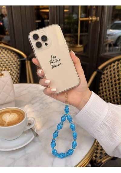 Les Petites Mains Turkuaz Balık Boncuklu Çanta Ve Anahtarlık Askısı