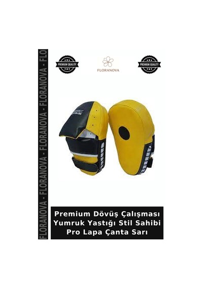 Floranova Premium Dövüş Çalışması Yumruk Yastığı Stil Sahibi Pro Lapa Çanta Sarı Diğer
