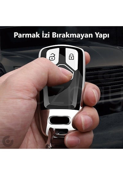 Audi A6 A5 A4 Q7 Q5 S4 S5 S7 B9 A4l 4m 8w Tt Tts Rs 8s Parlak Tpu Anahtar Kılıfı Mavi