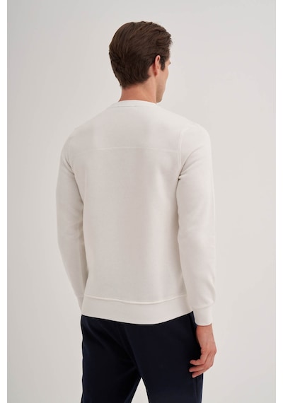 Cazador 3 İplik Şardonlu Sweatshirt 5161 Beyaz 001