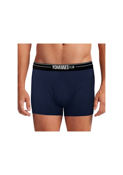 Yohannes Club, Erkek Özel Anatomik Pamuklu Boxer, Renk Seçenekli, Tekli Paket Lacivert