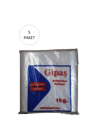 Jenerik Bakkaliye Naylon Torba 3'kg Lık 26x42 Cm 5 Paket Takriben 825 Adet