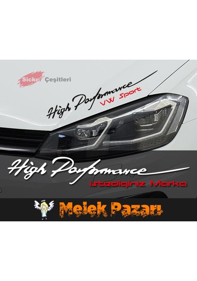 High Performence Araba Sticker. Oto Sticker