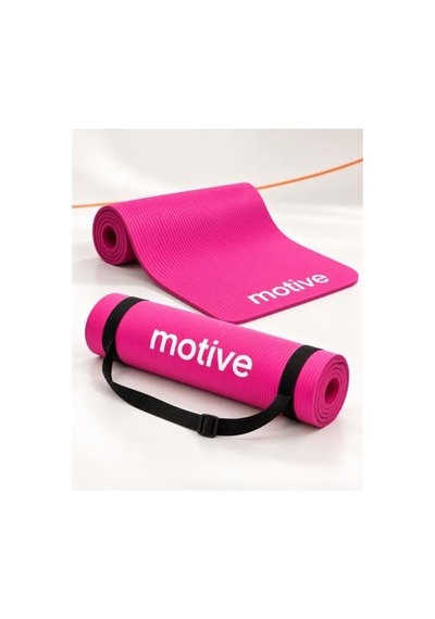 Yoga Ve Pilates Matı, 183 X 61 Cm, 10 Mm, Taşıma Askılı, Pembe, 1 Adet Genel