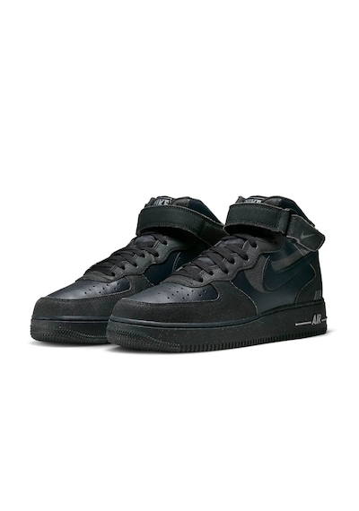Nike Air Force 1 Mid Halloween Black Leather Sneaker Siyah Deri Günlük Spor Ayakkabı Dq7666-001 Nike Air Force 1 Mid Halloween Black Leather Sneaker Siyah Deri Günlük Spor Ayakkabı Dq7666-001