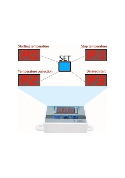 Zhltools Dijital Termostat Xh-w3002 Led Ekranlı Sıcaklık Kontrol Cihazı 220v