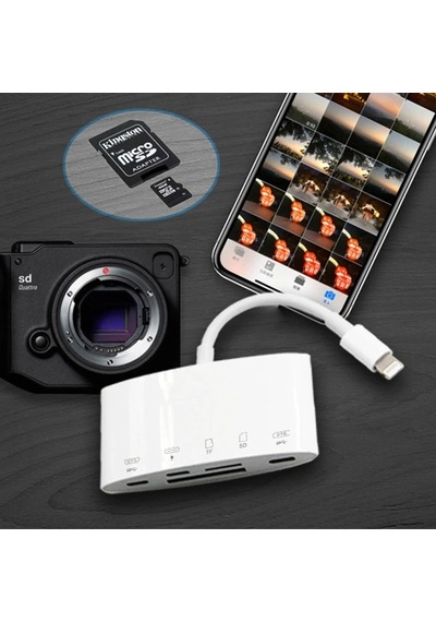 Ally Nk-1040+plus Apple Uyumlu iPhone Lightning To Sd/tf Card Usb Kamera Adaptörü- 5775