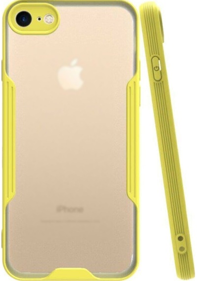 Apple Uyumlu iPhone 7 Kapak Colorful Kamera Korumalı Silikon Kılıf