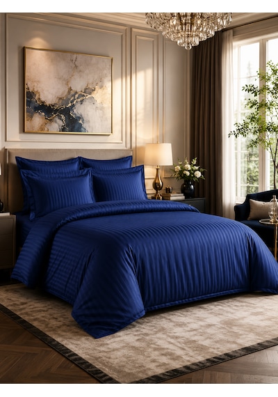 Kapreo Home Lux Cotton Collection Premium Nevresim Takımı Lacivert