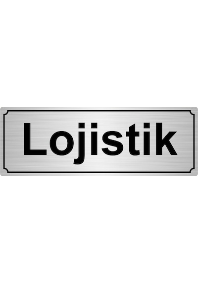 Lojistik Yönlendirme Levhası 7Cmx20Cmgümüş Renk Metal