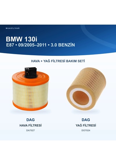 Bmw 1 E81 / Bmw 1 E87 Hava+yağ Filtre Bakım Seti