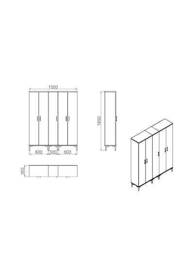 Kalender Dekor Alba-1-2-3 Alb01 Portmanto Vestiyer Ayakkabılık